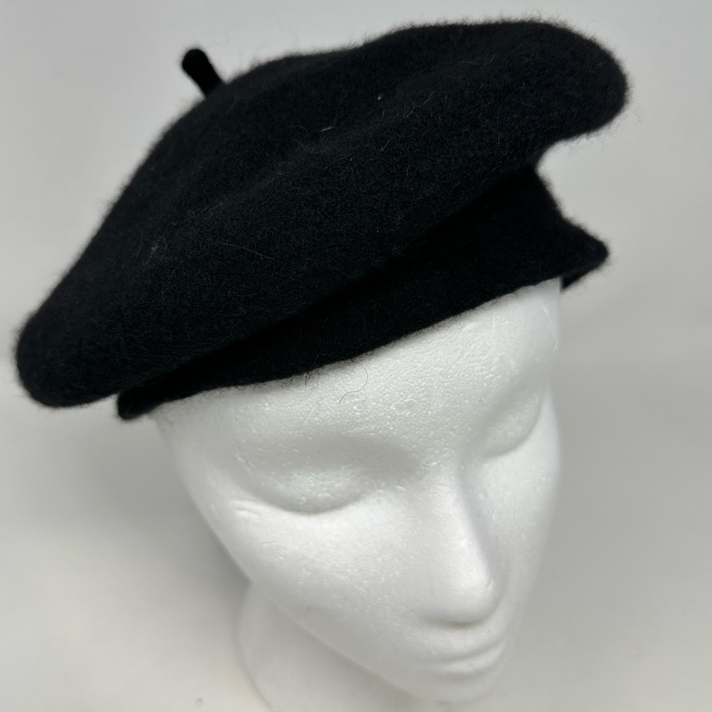 V. Fraas Wool‎ Blend Black Beret